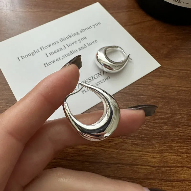 U-shaped Earrings S925 Sterling Silver