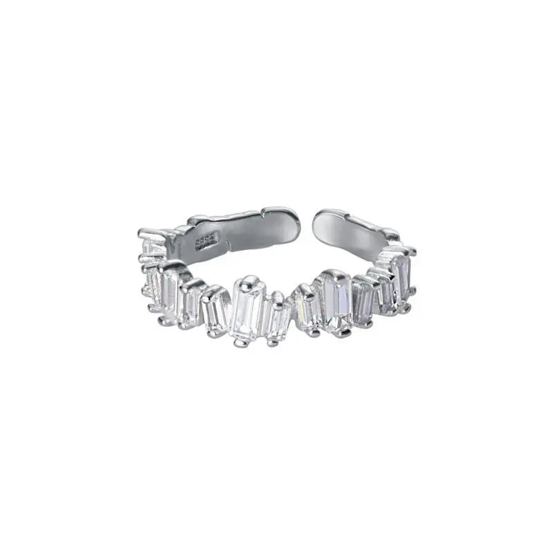 925 Sterling Silver Zircon Women's Ring