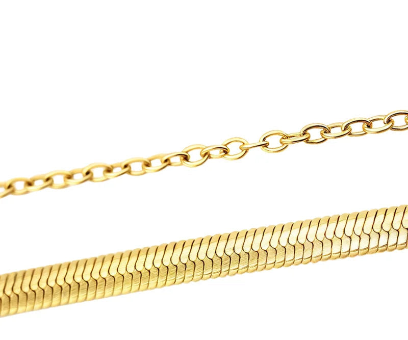 18K Gold Plated Dolphin Tail Necklace