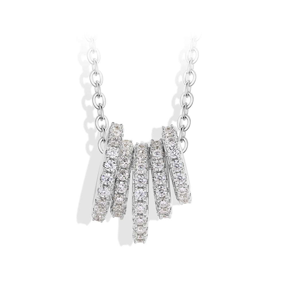 Eternal Wheel Moissanite Necklace