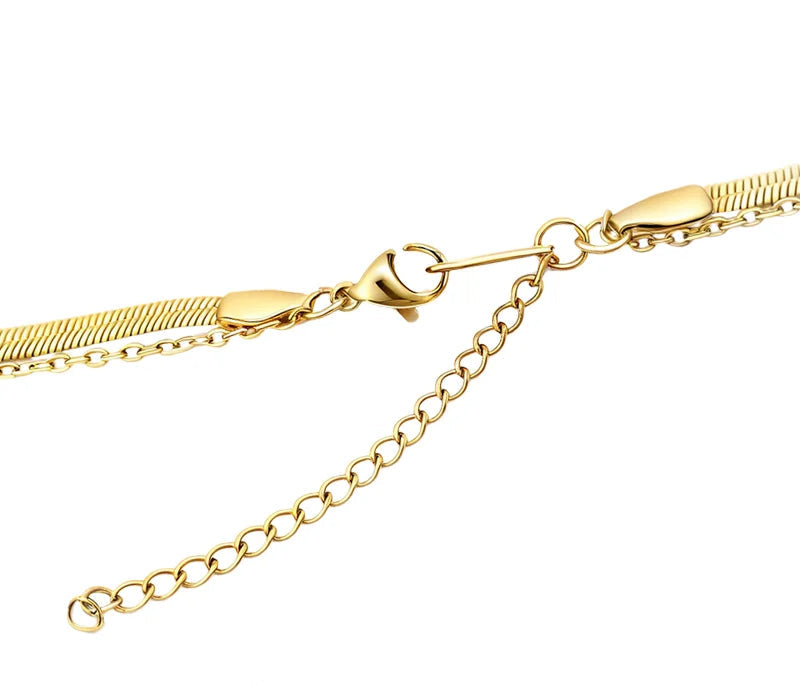 18K Gold Plated Dolphin Tail Necklace