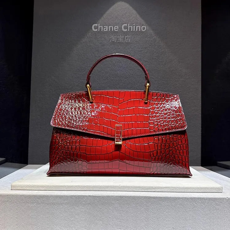 Crocodile Pattern Leather Women's Handbags Luxury