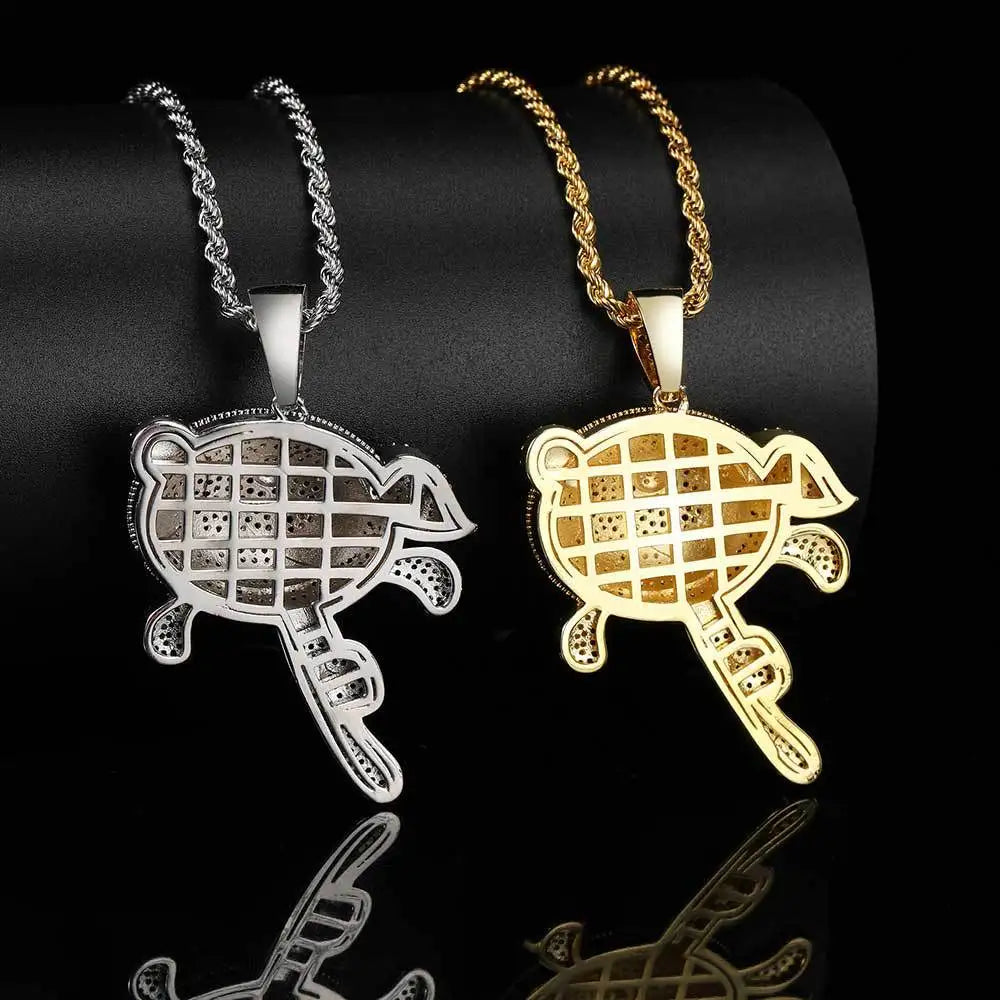 Hip-Hop Power Girl Pendant Necklace