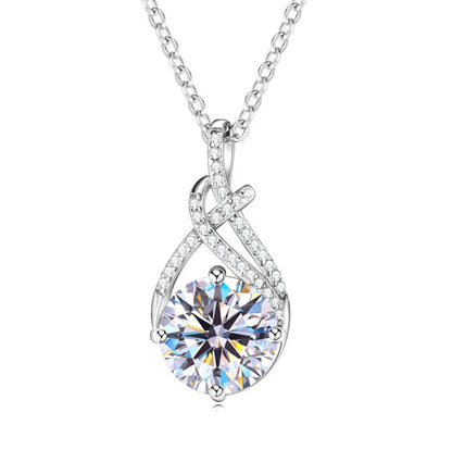 Twist of Fire Full Moissanite Necklace