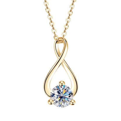 Twist of Fire Full Moissanite Necklace