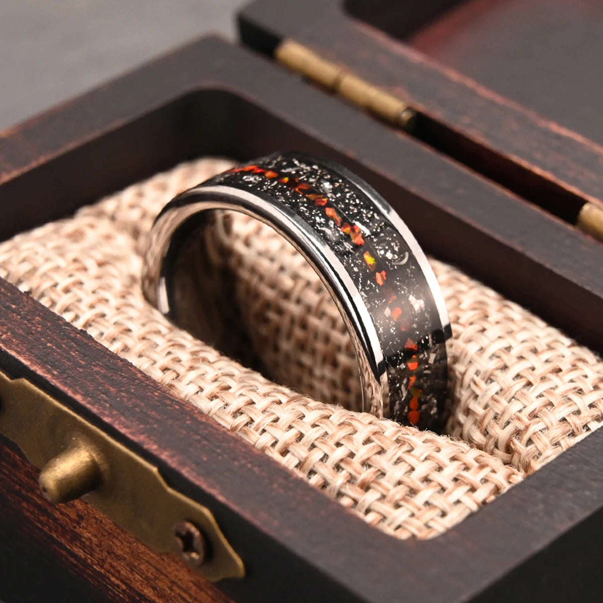 Tungsten Elegance Ring