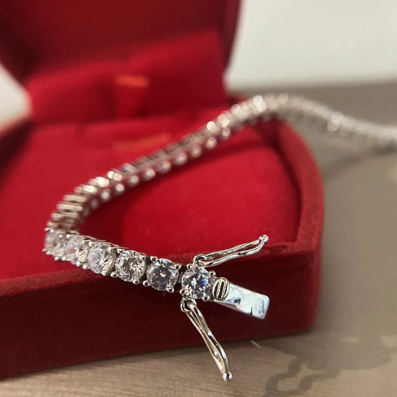 Lunex Flash Tennis Bracelet – 3mm Zircon Silver