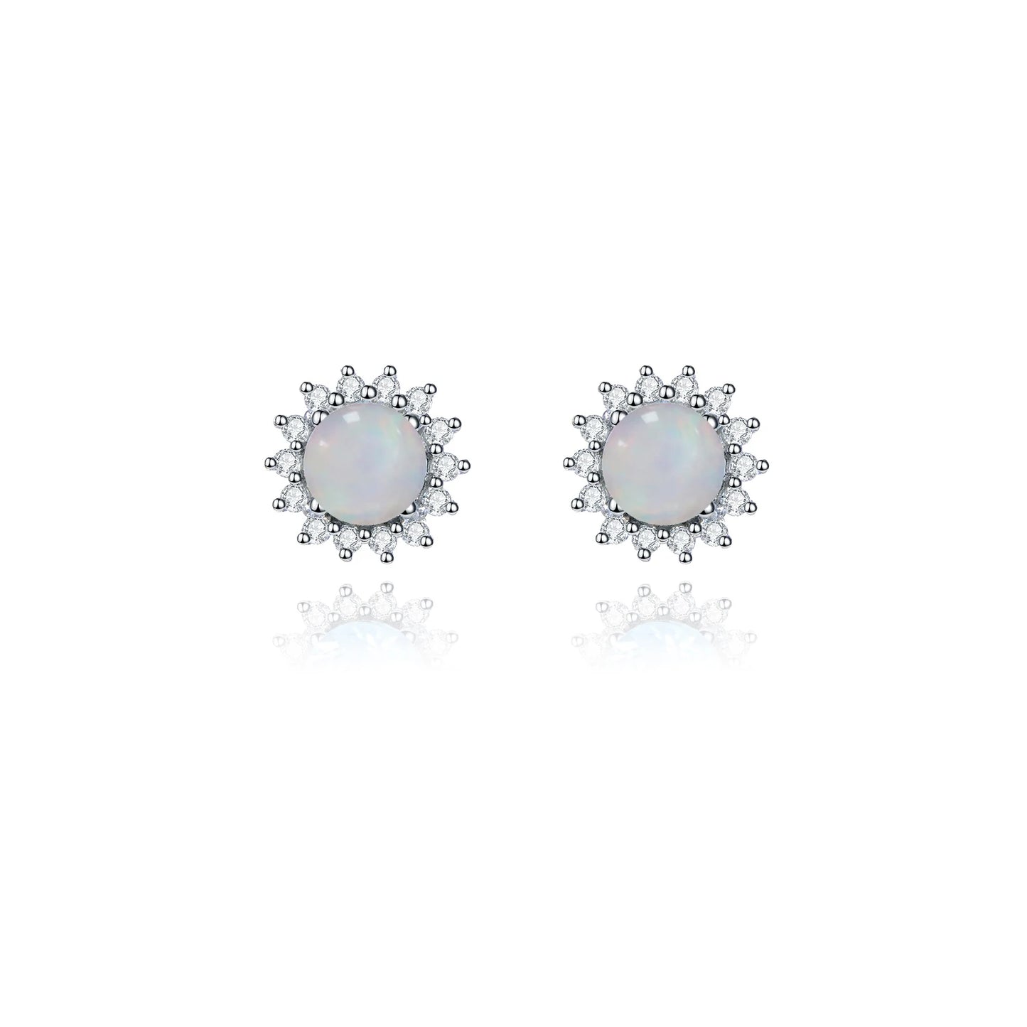 GEM'S BALLET 925 Sterling Silver Sun Earrings