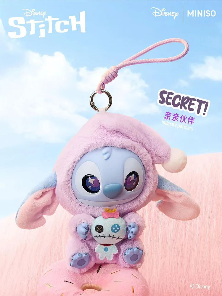 New Miniso Disney Stitch Eat, Sleep Series Vinyl Blind Box Pendant Cute Doll Mystery Box Toy Plush Doll Holiday Gift