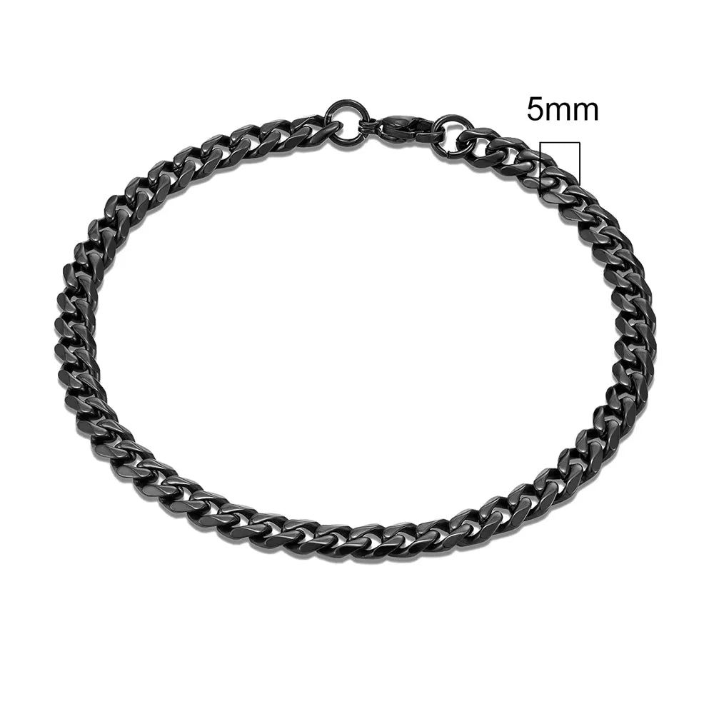 Men’s Rock Curb Chain Bracelet