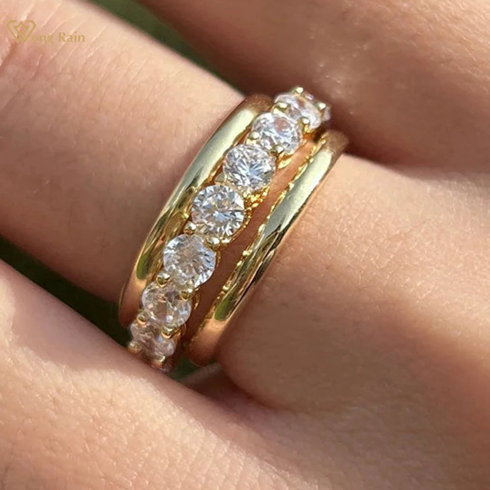 Celeste 3-Piece Silver Sapphire Rings