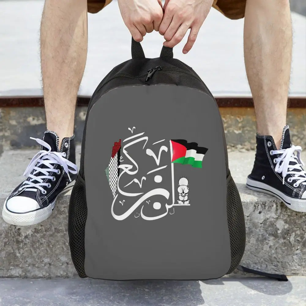 Custom Palestinians Keffiyeh Pattern Backpacks for Women Men Water Resistant