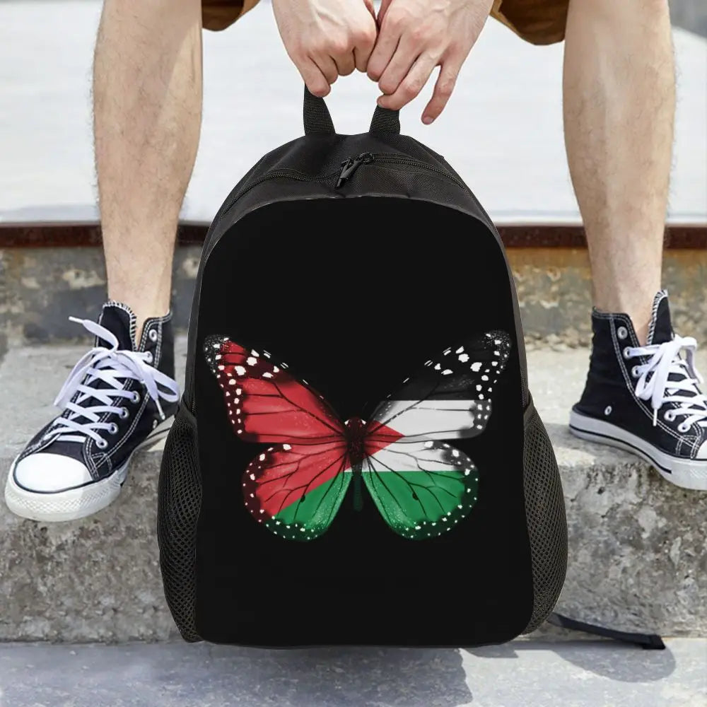 Custom Palestinians Keffiyeh Pattern Backpacks for Women Men Water Resistant