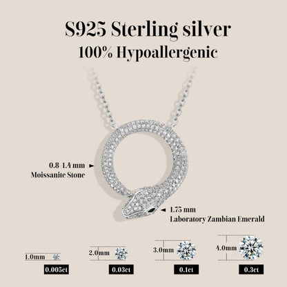 Serpent Luxe Moissanite Necklace