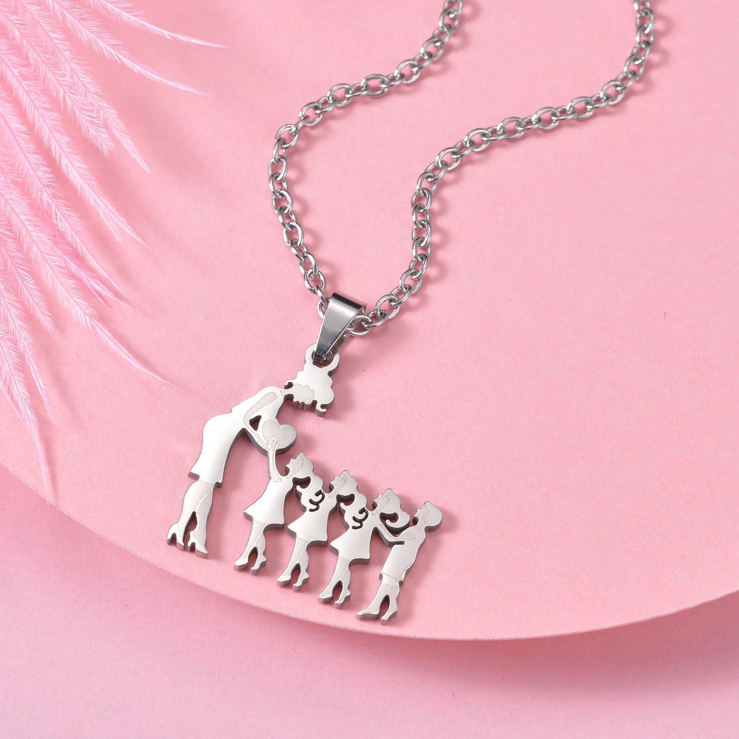 Family Stainless Steel Necklaces