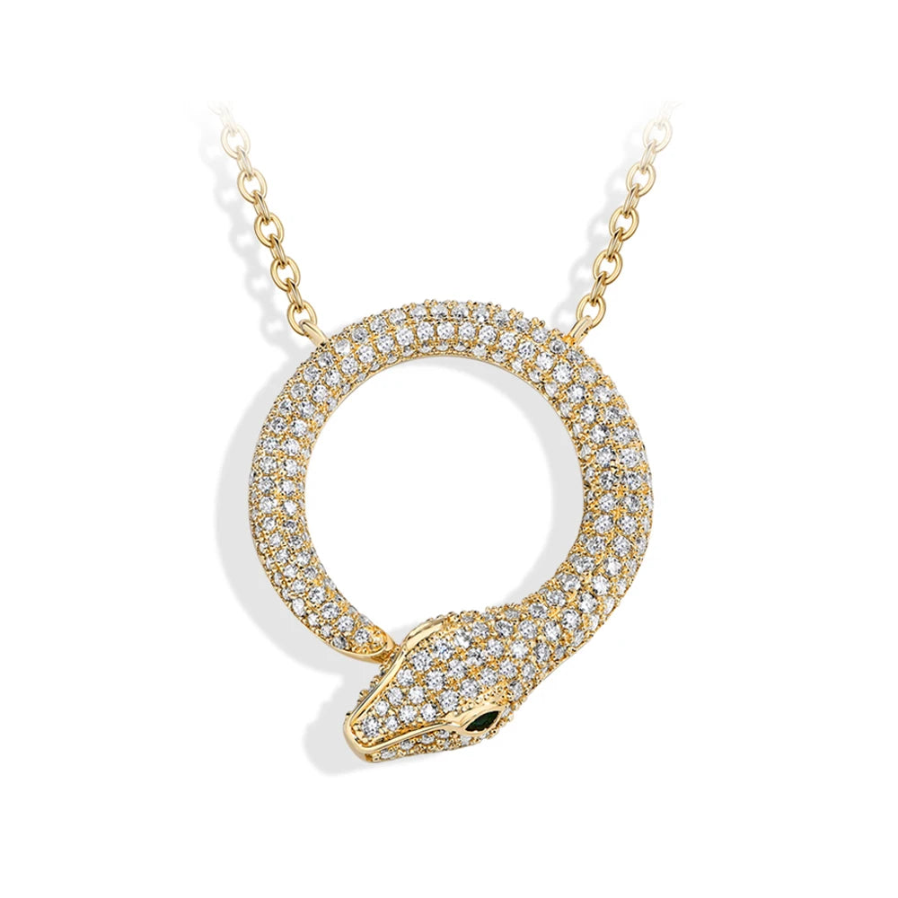 Serpent Luxe Moissanite Necklace