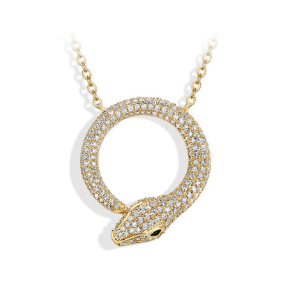 Serpent Luxe Moissanite Necklace