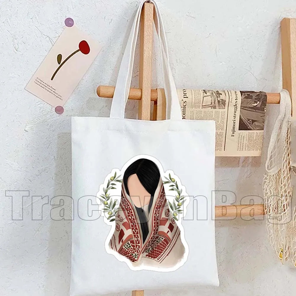 Heart Peace Floral Arabic Calligraphy Palestina Keffiyeh