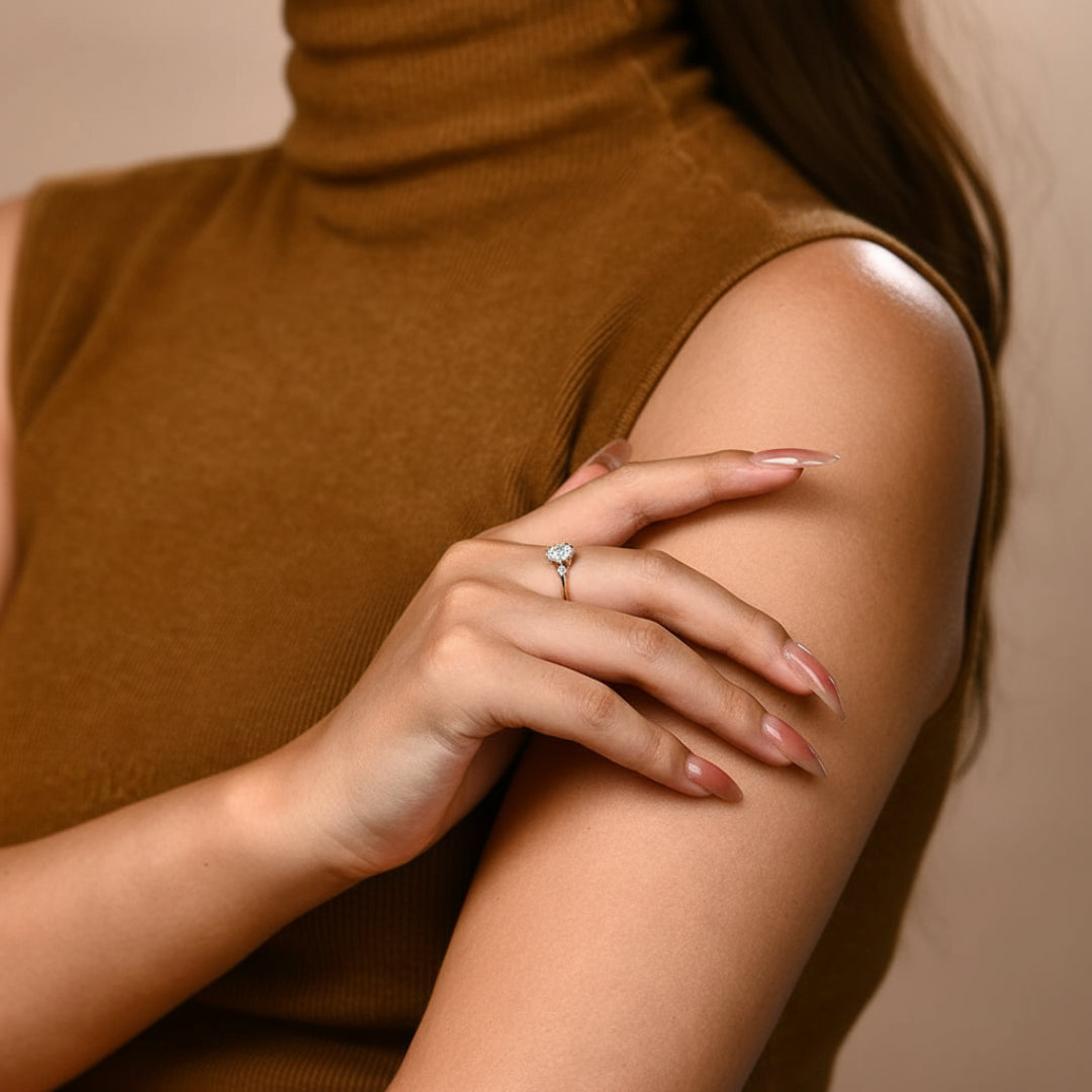 MINTYBOX Luxe Moissanite Engagement Jewelry Set