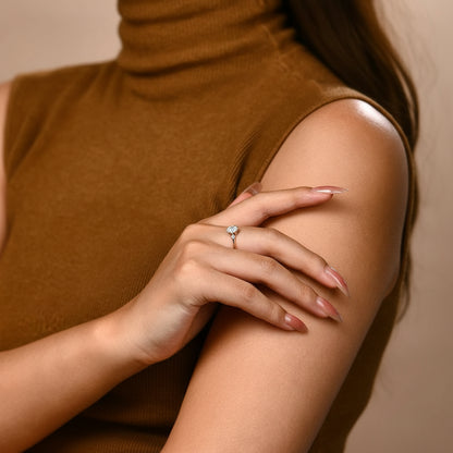 MINTYBOX Luxe Moissanite Engagement Jewelry Set