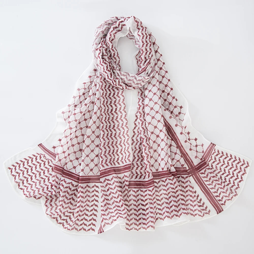 Chiffon Hijab Keffiyeh