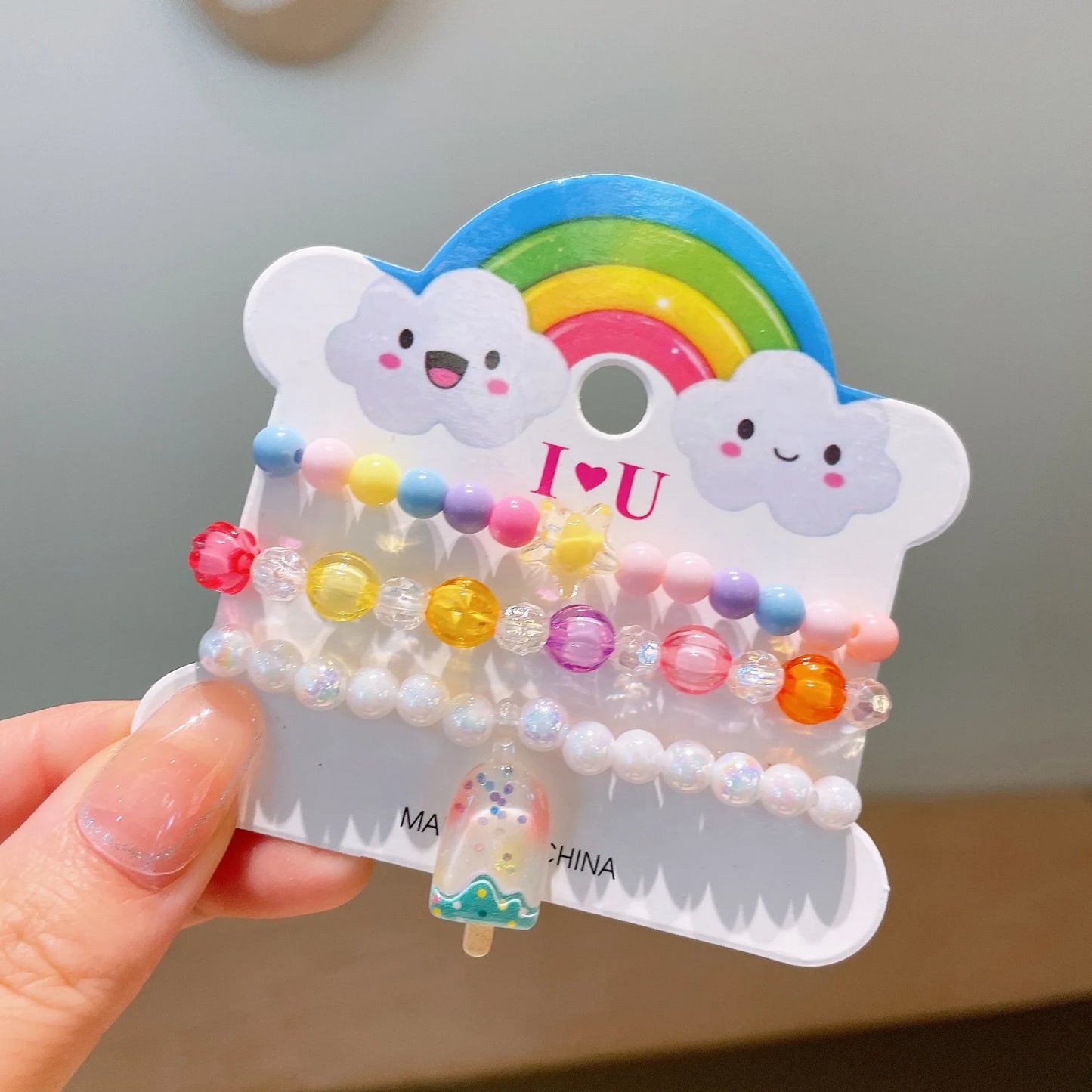 Cute Resin Bracelet Set – 3pcs