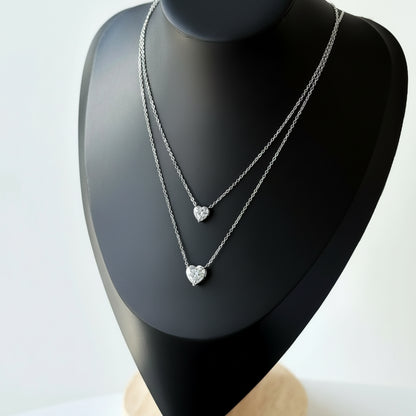 Pure Love Heart Moissanite Pendant