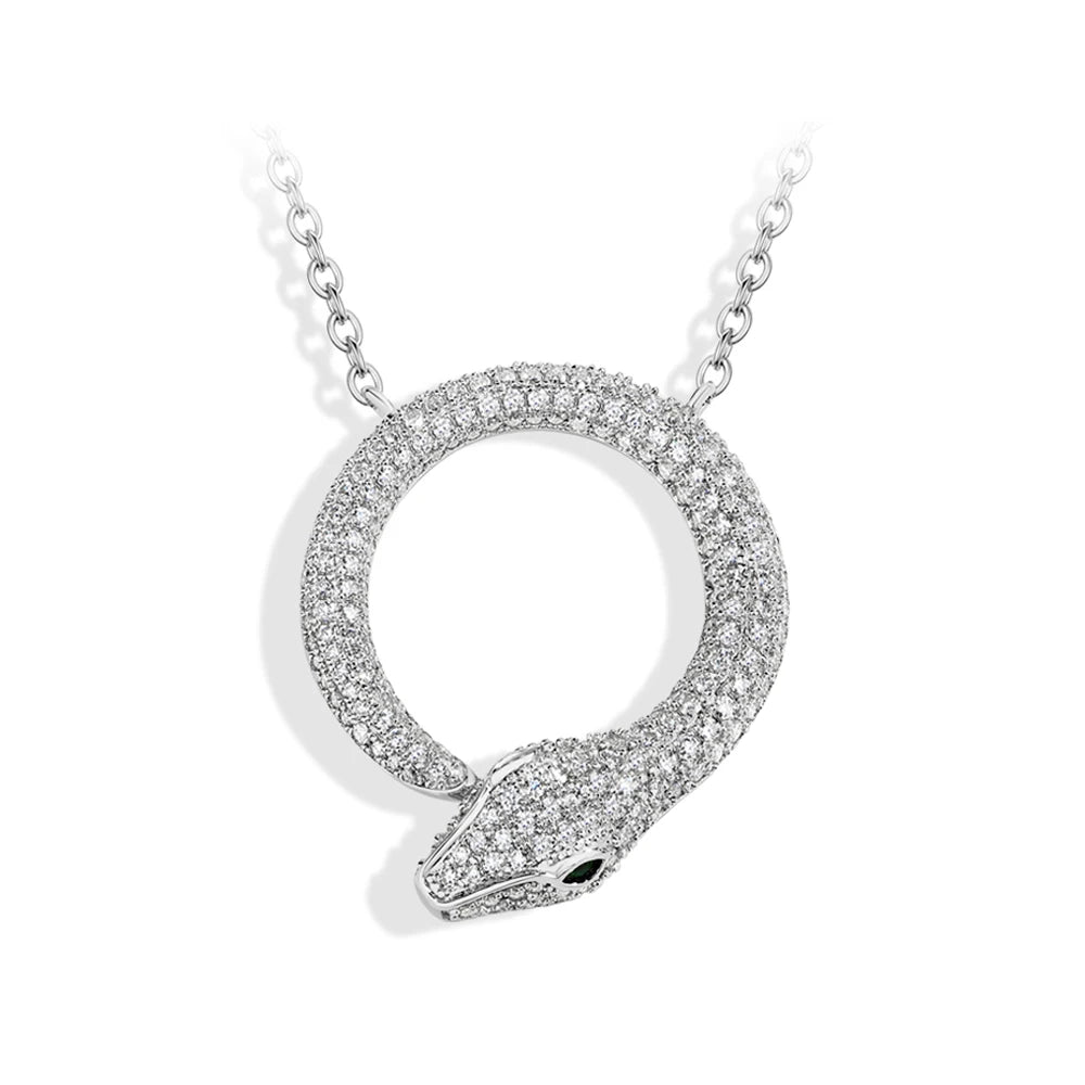 Serpent Luxe Moissanite Necklace