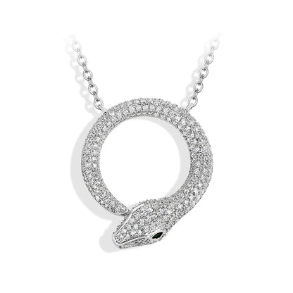 Serpent Luxe Moissanite Necklace