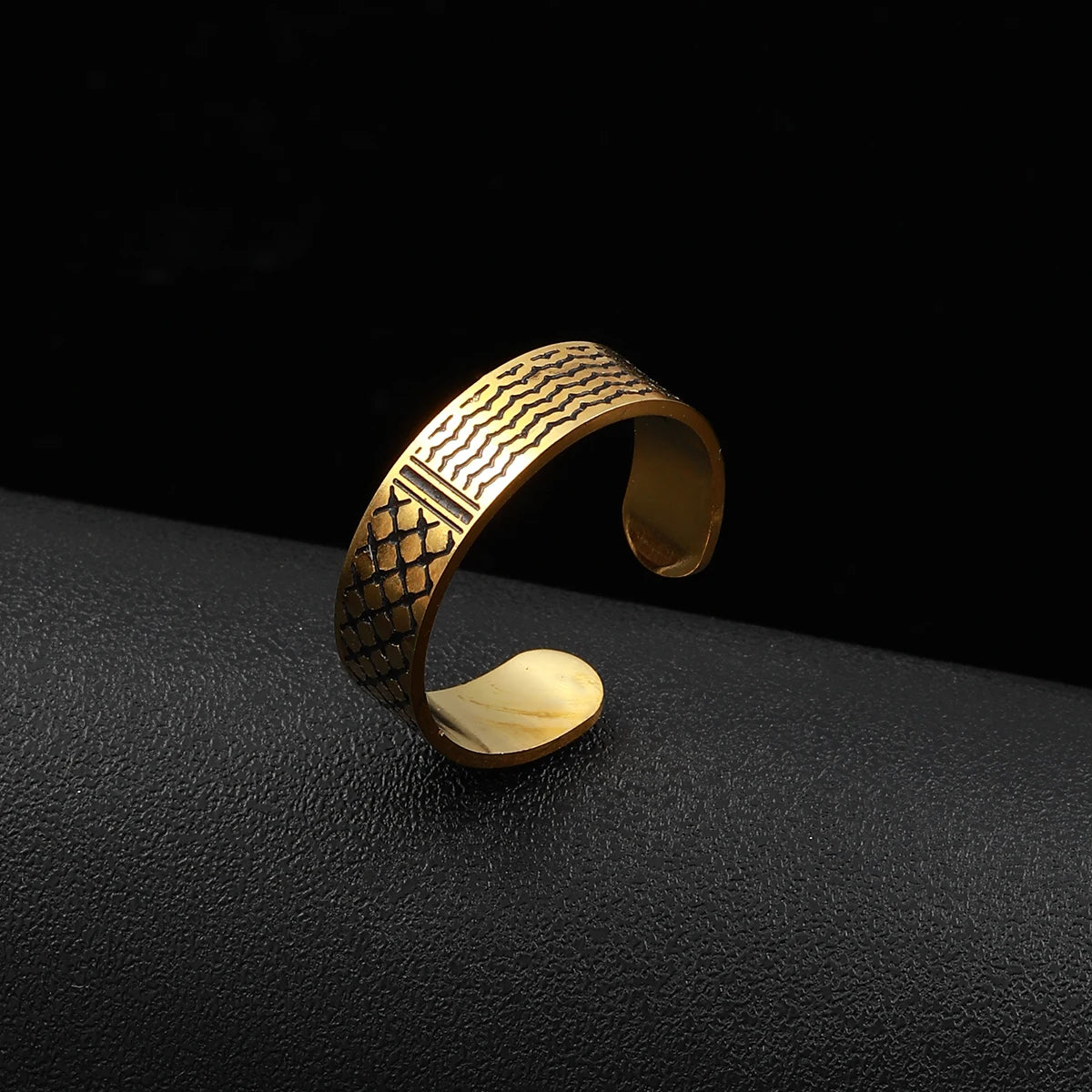 Palestine in Arabic Ring Jewelry For Women Men