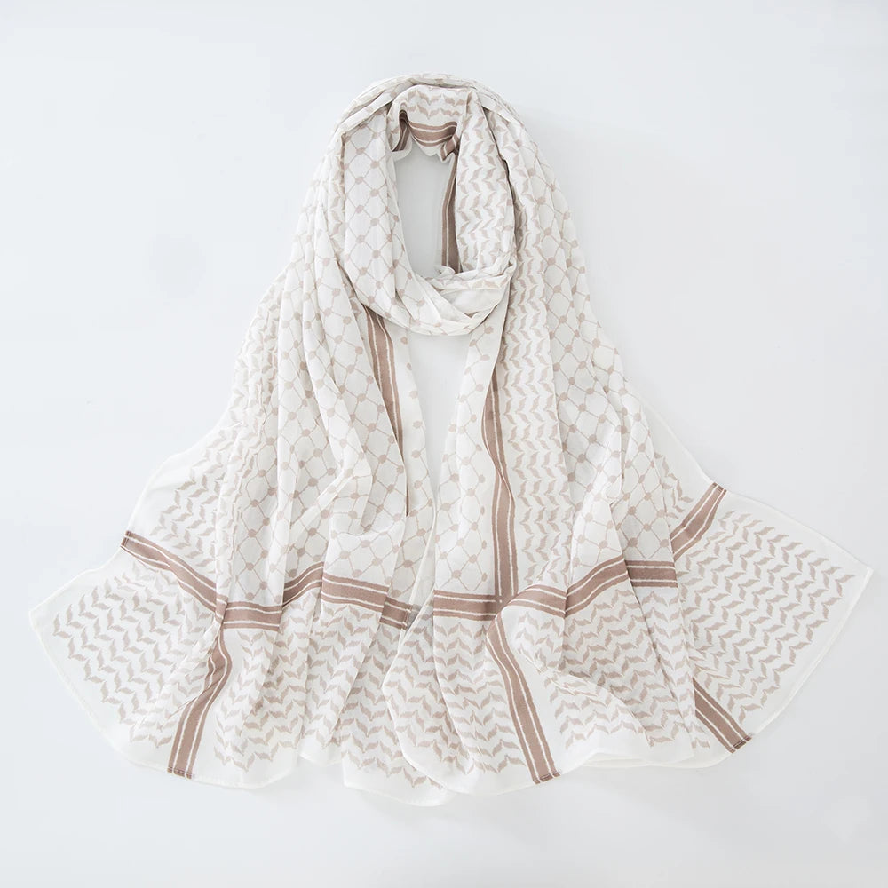 Chiffon Hijab Keffiyeh