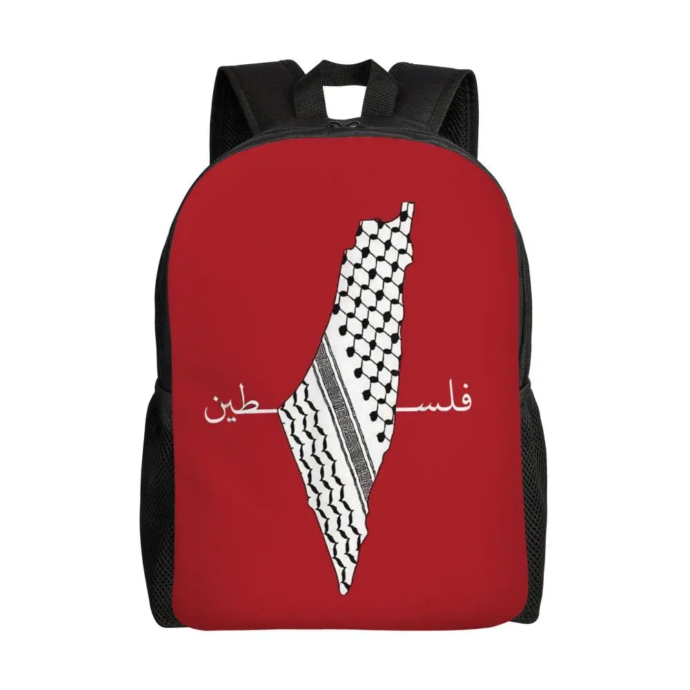Custom Palestinians Keffiyeh Pattern Backpacks for Women Men Water Resistant