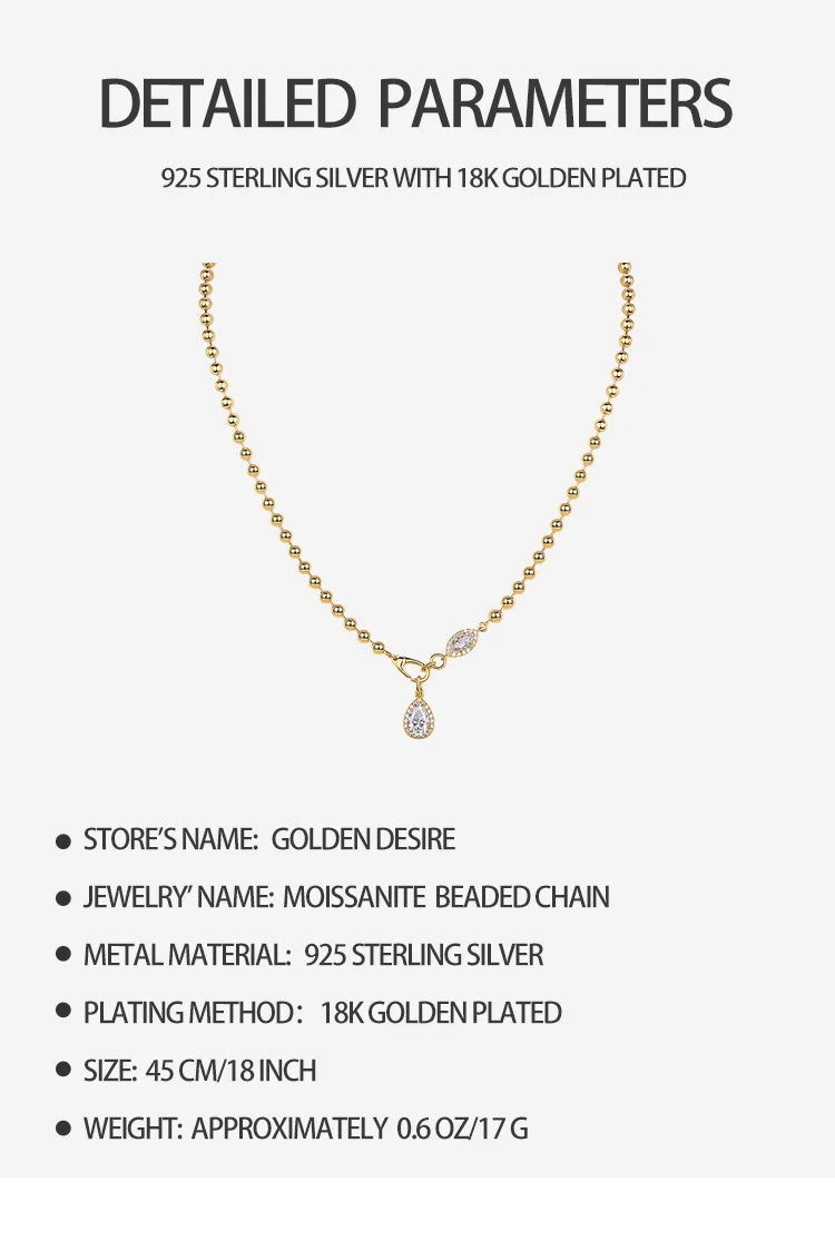 The Golden Desire Teardrop Necklace