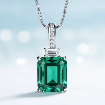 Nano Sky Blue Topaz 925 Sterling Silver Pendant Necklace