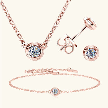 Twinkle Elegance Moissanite Jewelry Set
