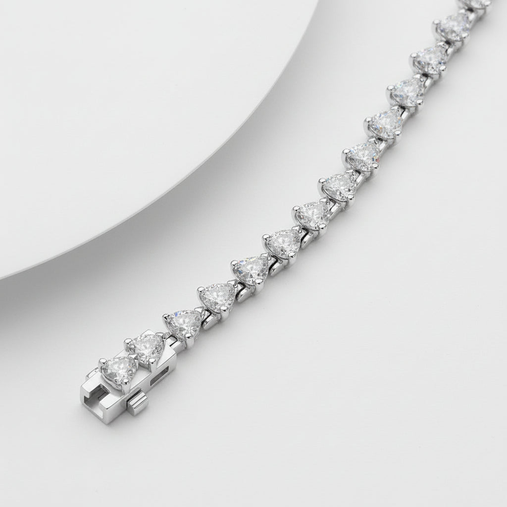 Amora Heart Tennis Bracelet