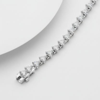 Amora Heart Tennis Bracelet