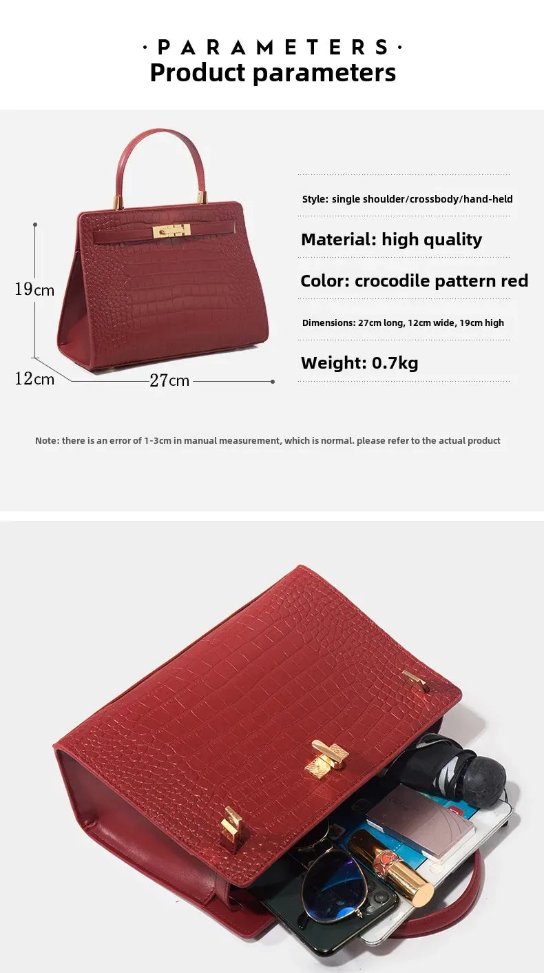 Luxurious Large Capacity Crossbody Handbag