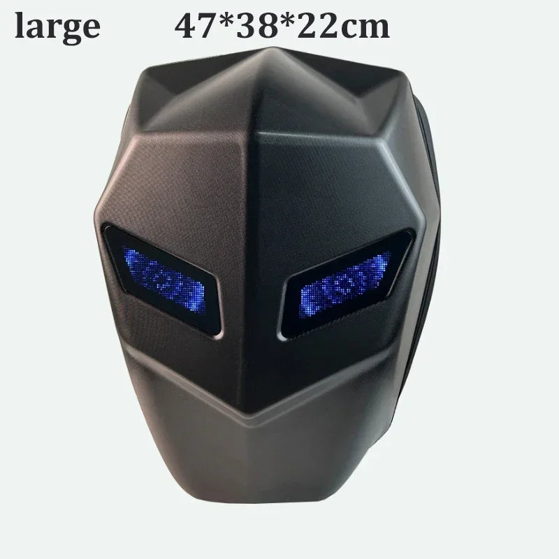 LED Backpack For Man Hard Shell LED Motorcycle Cycling Helmet Backpack for woman Business Travel Waterproof Laptop Backpack