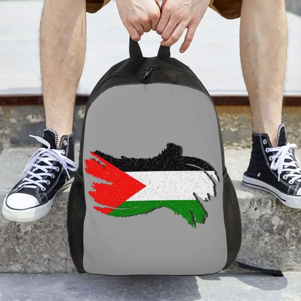 Custom Palestinians Keffiyeh Pattern Backpacks for Women Men Water Resistant