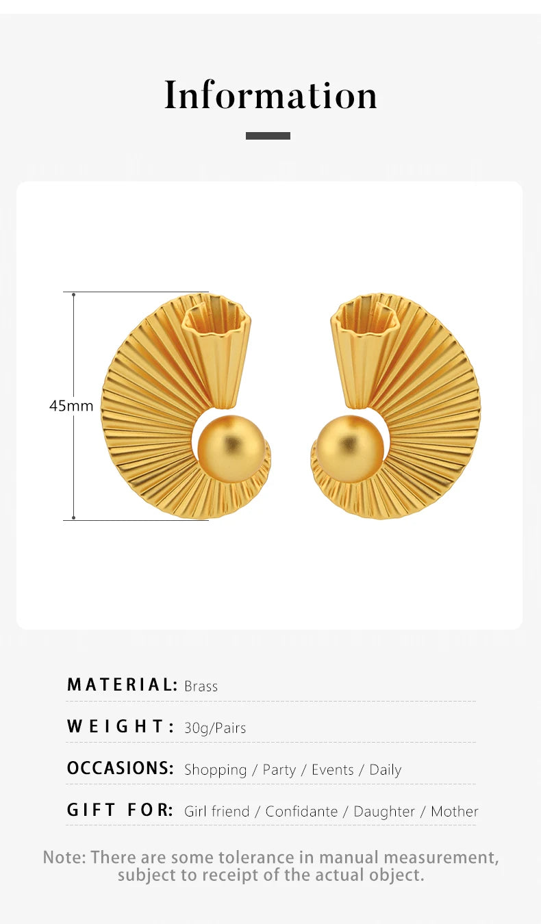 18K Gold Plated Earings Fashion Jewelry Accessory Oorbellen