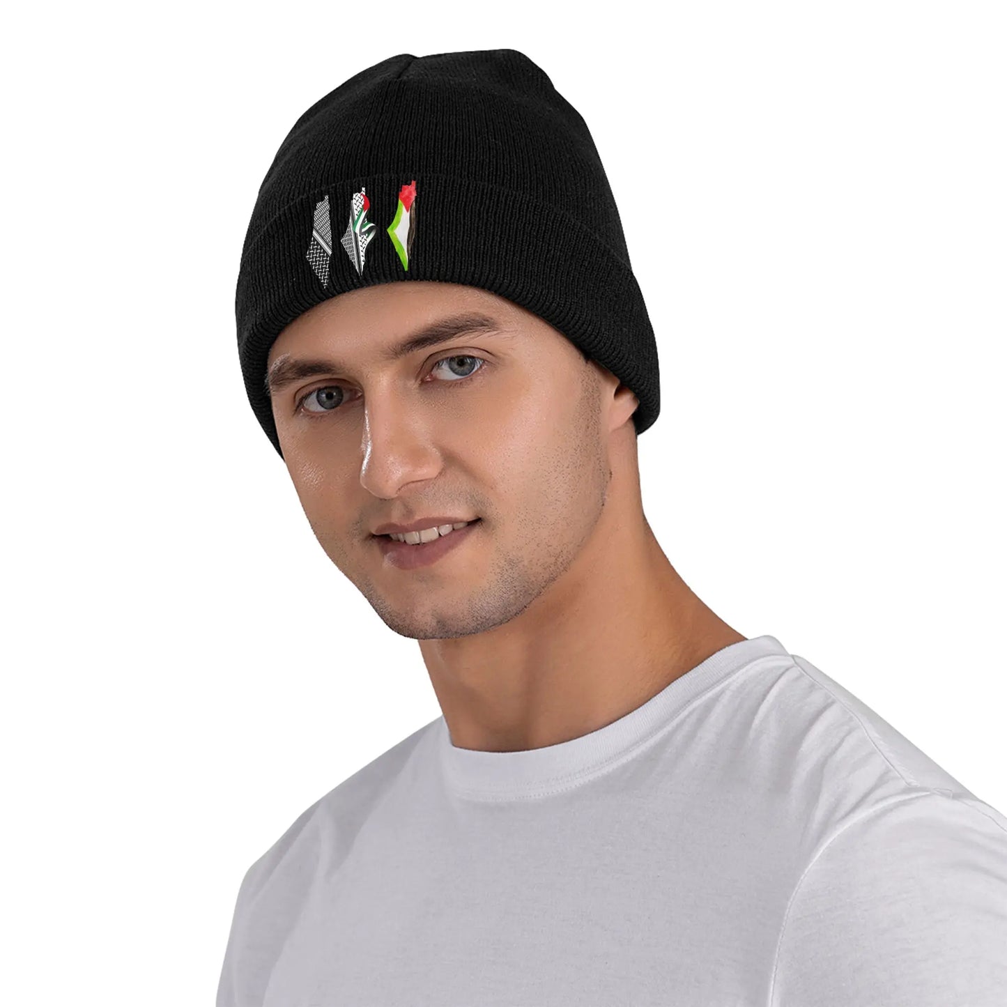 Maproots of Palestine And The Palestinians Knit Hat Vintage Caps Men Women Unisex