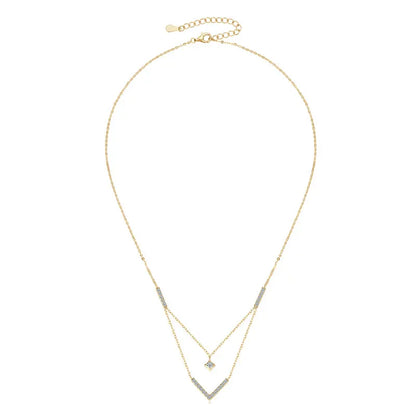 The Luminous V Moissanite Necklace