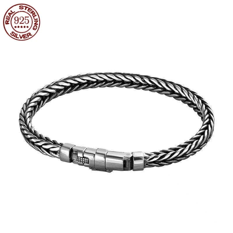 Men’s Retro Keel Bracelet – Pure Silver Power