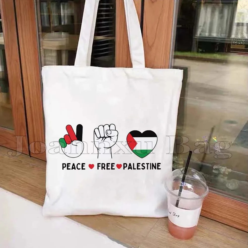 Heart Peace Floral Arabic Calligraphy Arab Keffiyeh