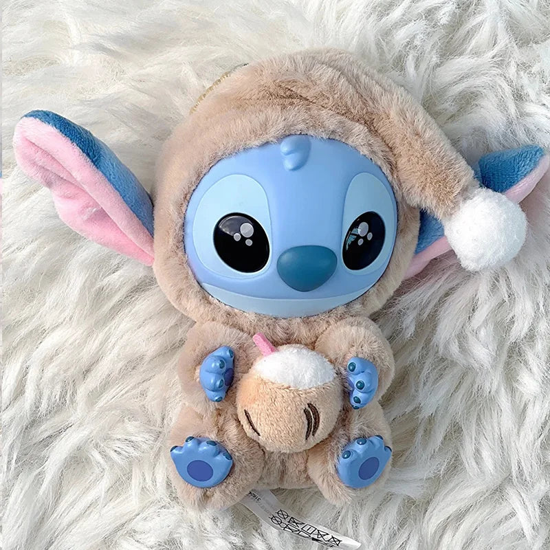 New Miniso Disney Stitch Eat, Sleep Series Vinyl Blind Box Pendant Cute Doll Mystery Box Toy Plush Doll