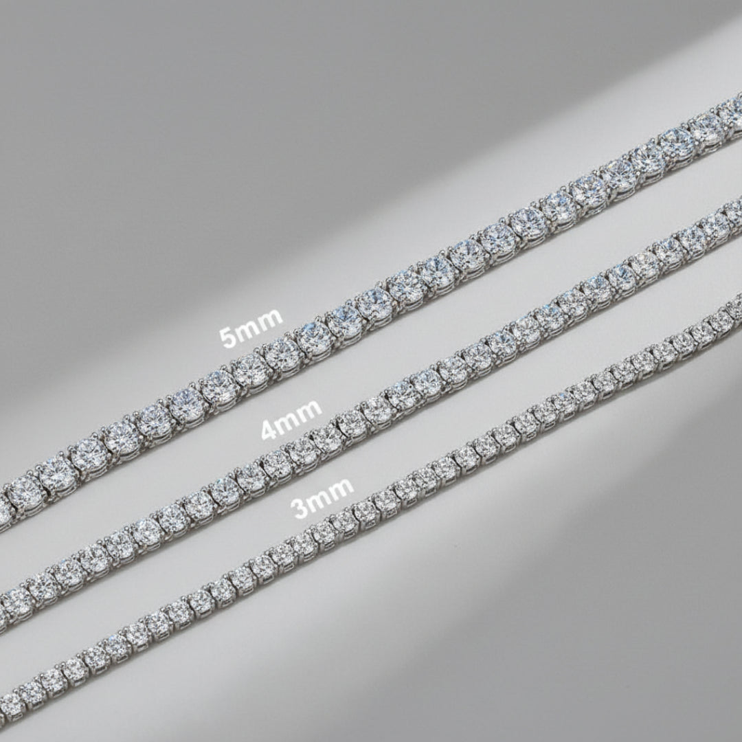 Diamond Frost Moissanite Tennis Necklace