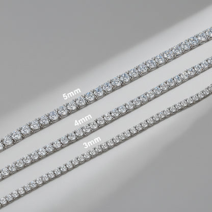 Diamond Frost Moissanite Tennis Necklace