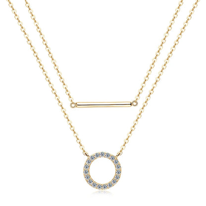 Infinity Glow Moissanite Loop Pendant Necklace