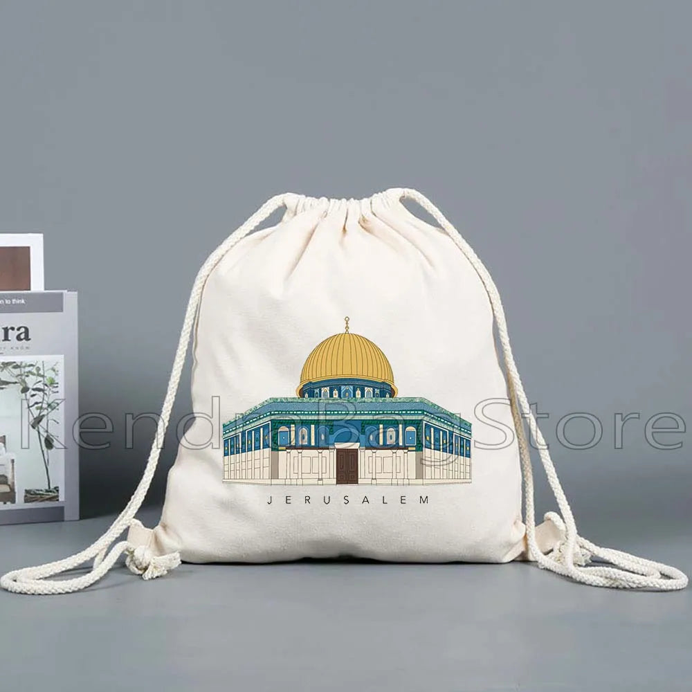 Arabic Keffiyeh Calligraphy Gift Jerusalem Al Aqsa Mosque
